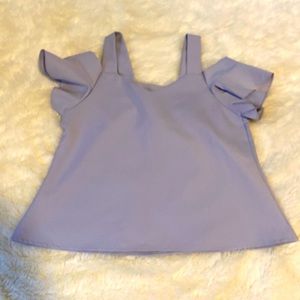 Lavender off the shoulder top